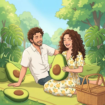 Летний пикник в стиле аниме — AI промт для Nano Banana Pro