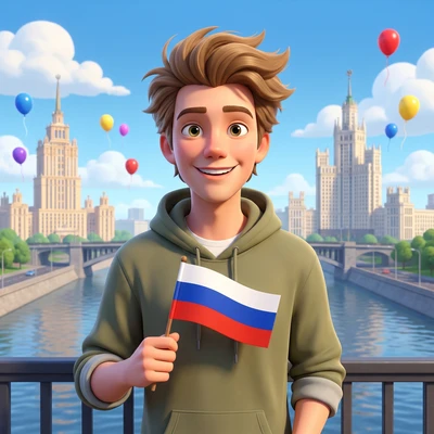 Летний праздник в Москве — AI промт для Nano Banana Pro