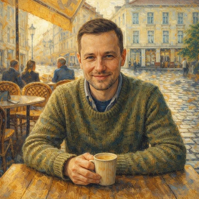 Масляная живопись: Утренний кофе — AI промт для GPT Image 1.5