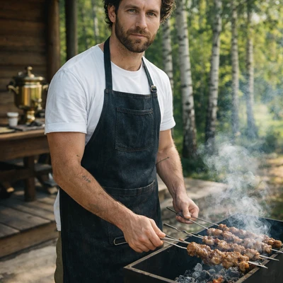 Мастер барбекю на даче — AI промт для GPT Image 1.5