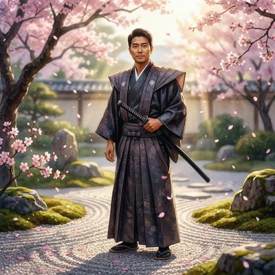 Мастер меча Эпохи Хэйан — AI промт для Nano Banana Pro