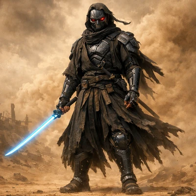 Мастер меча в стиле Cyber-Ronin — AI промт для GPT Image 1.5