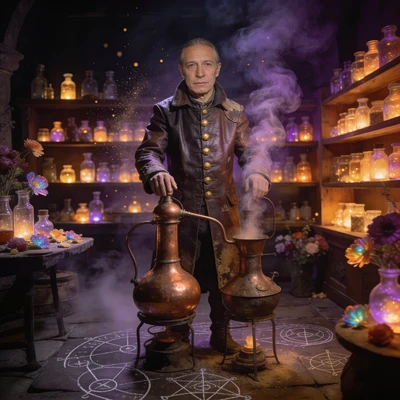 Мастер парфюмерии в тайной лаборатории — AI промт для Seedream 4.5