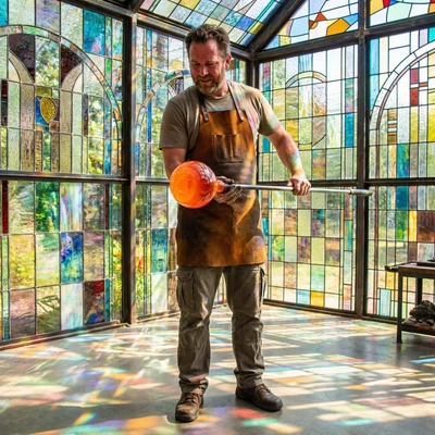 Мастер Стеклянного Мира — AI промт для Nano Banana Pro