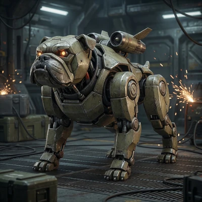 Меха-питомец в стиле Armored Core — AI промт для Nano Banana Pro