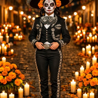 Мексиканский фестиваль «Dia de los Muertos» — AI промт для GPT Image 1.5