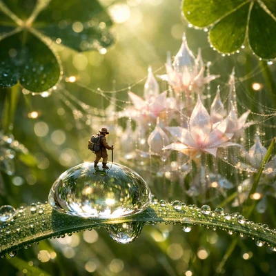 Микроскопическое королевство насекомых — AI промт для GPT Image 1.5