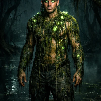 Мистический болотный монстр — AI промт для GPT Image 1.5