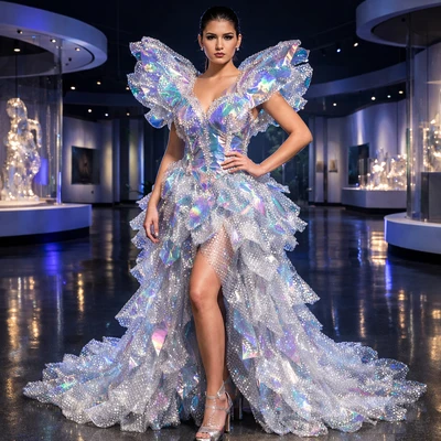 Мода из переработанного пластика: Авангард — AI промт для GPT Image 1.5