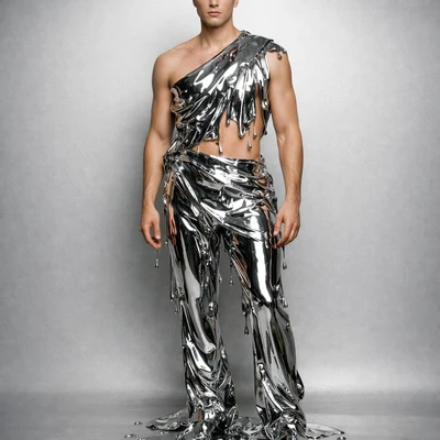 Мода: Тренд «Жидкий Металл» — AI промт для GPT Image 1.5