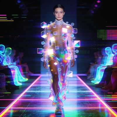 Модный инфлюенсер на неделе моды в Метавселенной — AI промт для Seedream 4.5