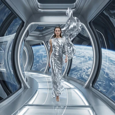 Модный показ в невесомости — AI промт для Nano Banana Pro