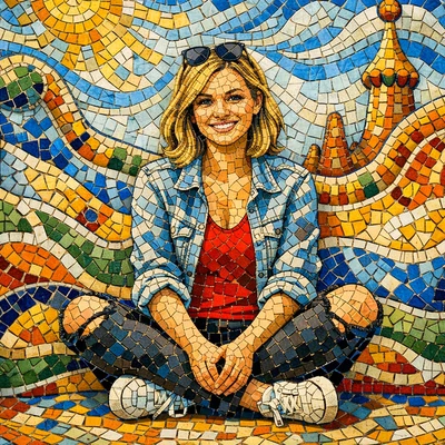 Мозаичный портрет в стиле Антонио Гауди — AI промт для GPT Image 1.5