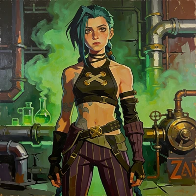 Мультяшный стиль «Аркейн» — AI промт для Seedream 4.5