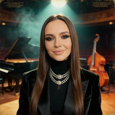 Муза на Виниловой Обложке — AI промт для Seedream 4.5