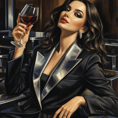 Муза в стиле ар-деко — AI промт для GPT Image 1.5