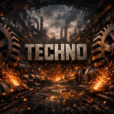 Обложка альбома: Техно-Индустриал — AI промт для GPT Image 1.5