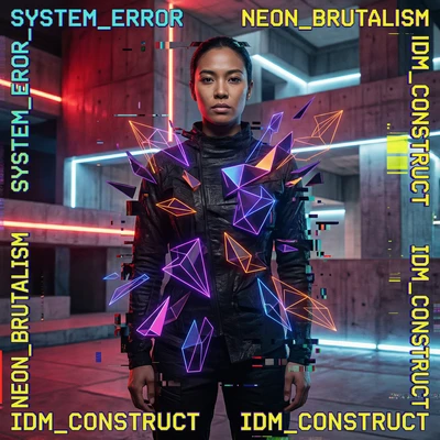 Обложка альбома: Цифровая абстракция — AI промт для Nano Banana Pro