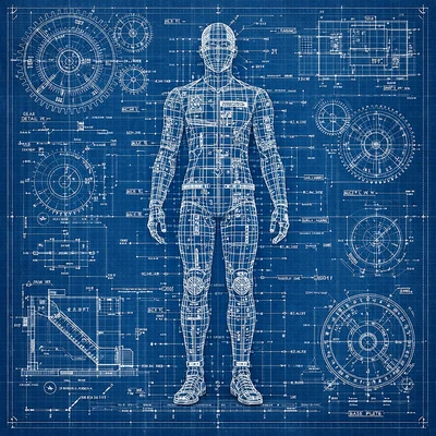 Обложка альбома в стиле Blueprint — AI промт для GPT Image 1.5