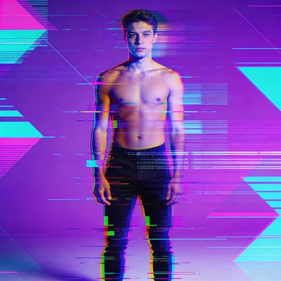 Обложка альбома в стиле глитч-арт — AI промт для Seedream 4.5