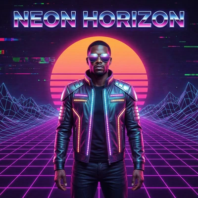 Обложка альбома в стиле синтвейв — AI промт для Nano Banana Pro