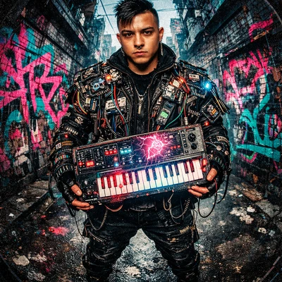 Обложка альбома в стиле «Synth-Punk 2050» — AI промт для GPT Image 1.5