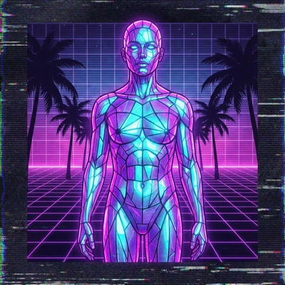 Обложка альбома в стиле «Synthwave-мозаика» — AI промт для Nano Banana Pro