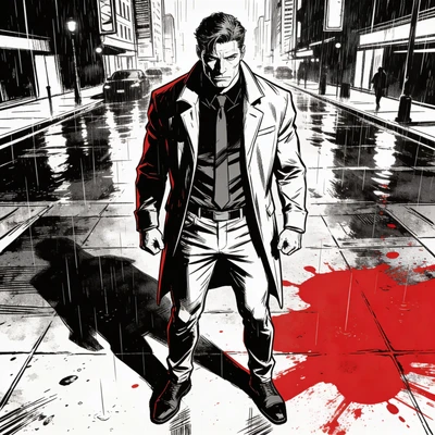 Обложка комикса в стиле нуар — AI промт для Seedream 4.5