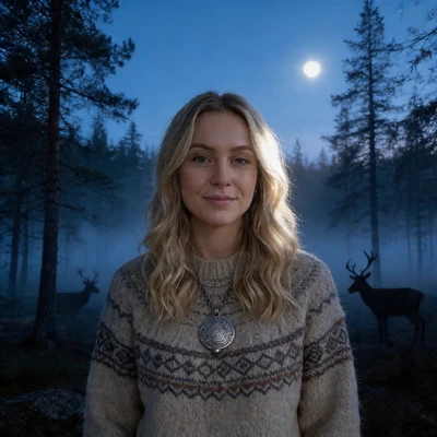 Обложка: Легенда Северного Леса — AI промт для Seedream 4.5