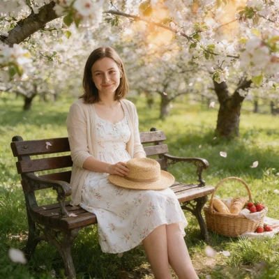 Обложка: Майский полдень в саду — AI промт для Seedream 4.5