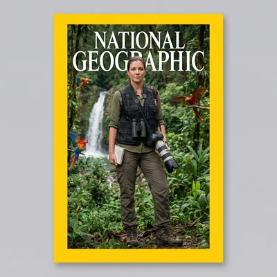 Обложка National Geographic: Амазония — AI промт для Nano Banana Pro