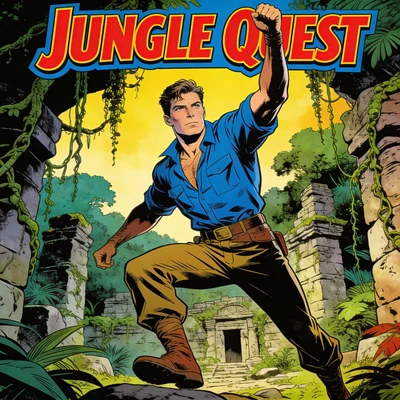 Обложка приключенческого комикса — AI промт для Seedream 4.5