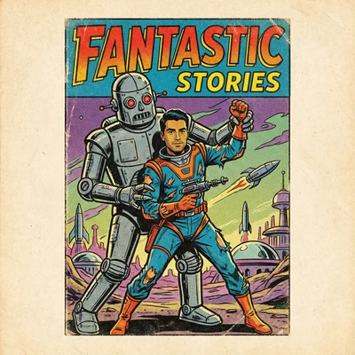 Обложка ретро-комикса 50-х годов — AI промт для Nano Banana Pro