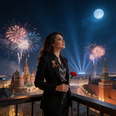 Обложка: Вечер Победы над Москвой — AI промт для Seedream 4.5