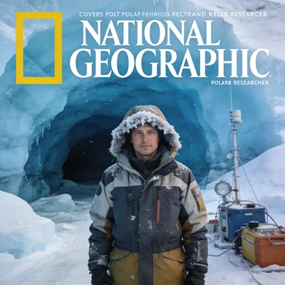 Обложка журнала National Geographic: Арктический исследователь — AI промт для Seedream 4.5