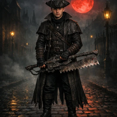 Охотник на чудовищ в стиле Bloodborne — AI промт для GPT Image 1.5