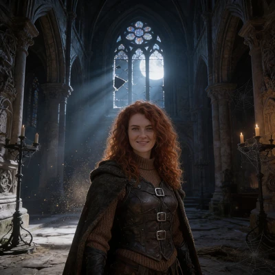 Охотница на вампиров: Замок в горах — AI промт для Seedream 4.5