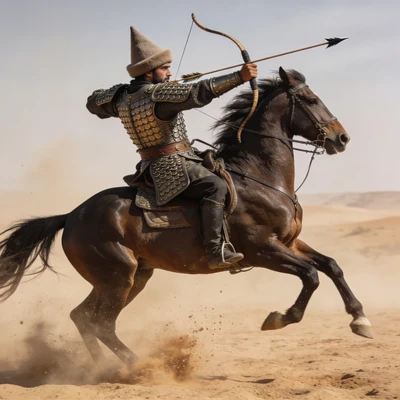 Парфянский конный лучник — AI промт для Seedream 4.5