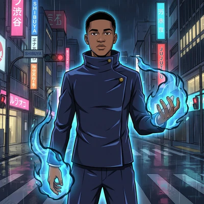 Персонаж аниме «Магическая битва» — AI промт для Nano Banana Pro