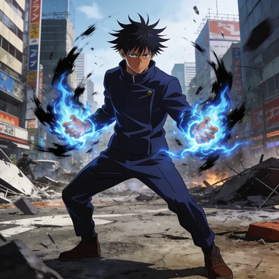 Персонаж аниме «Магическая битва» — AI промт для Seedream 4.5