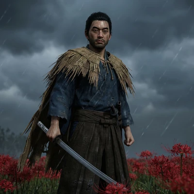 Персонаж игры 'Ghost of Tsushima' — AI промт для Nano Banana Pro