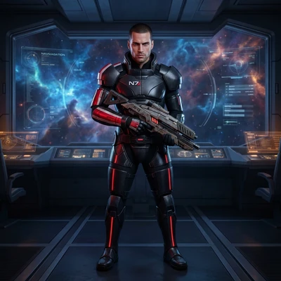 Персонаж игры «Mass Effect» — AI промт для Nano Banana Pro