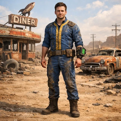 Персонаж игры в стиле Fallout — AI промт для GPT Image 1.5