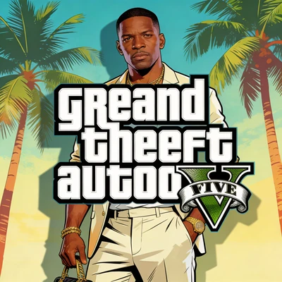 Персонаж игры в стиле GTA Loading Screen — AI промт для Seedream 4.5