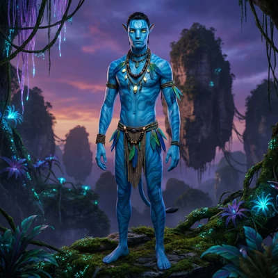 Персонаж из фильма «Аватар» — AI промт для Nano Banana Pro
