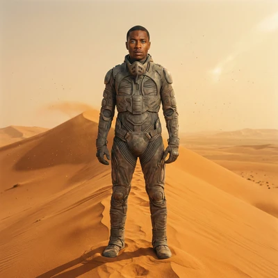 Персонаж из фильма «Дюна» — AI промт для Nano Banana Pro