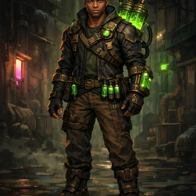 Персонаж мультфильма «Arcane» (Хищник Зауна) — AI промт для GPT Image 1.5