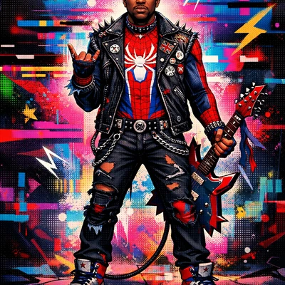 Персонаж мультфильма «Человек-паук: Через вселенные» — AI промт для GPT Image 1.5