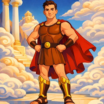 Персонаж мультфильма «Геркулес» — AI промт для GPT Image 1.5