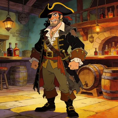 Персонаж мультфильма «Остров сокровищ» — AI промт для Seedream 4.5